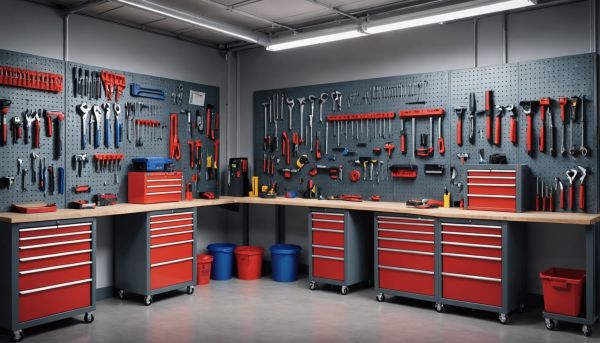 Les servantes d'atelier pour un travail bien organisé